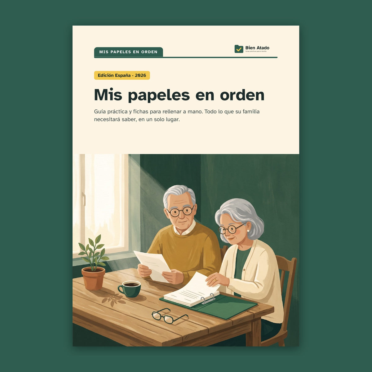 Mis papeles en orden: portada de la guía