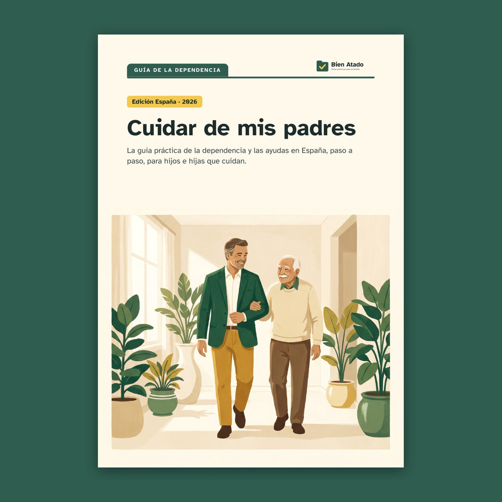Cuidar de mis padres: portada de la guía