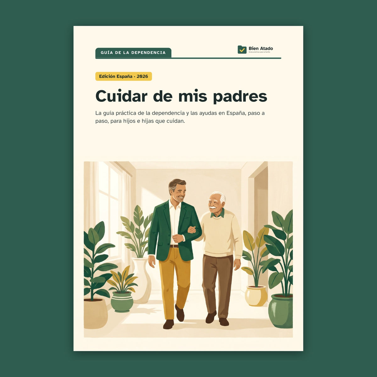 Cuidar de mis padres: portada de la guía